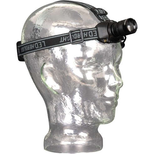 Lampe frontale - 200 lm - 5W - fonction focus - IP44 - noir