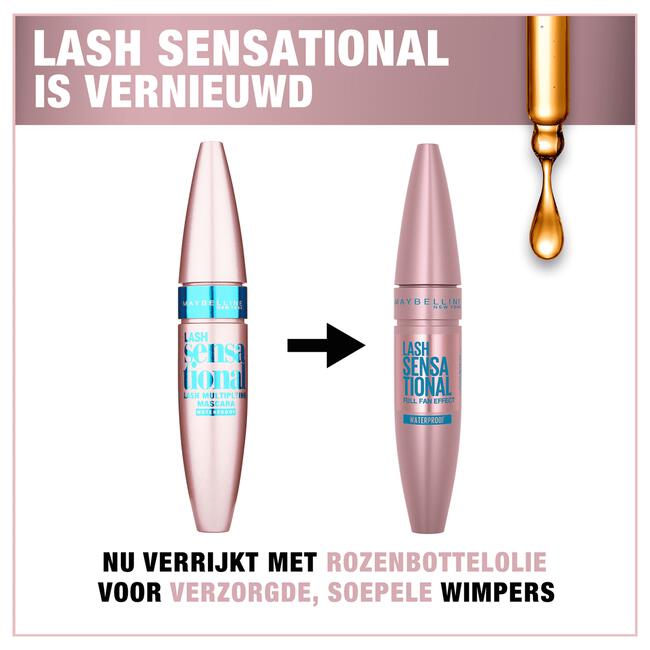 Maybelline New York Lash Sensational Waterproof Mascara Very Black
