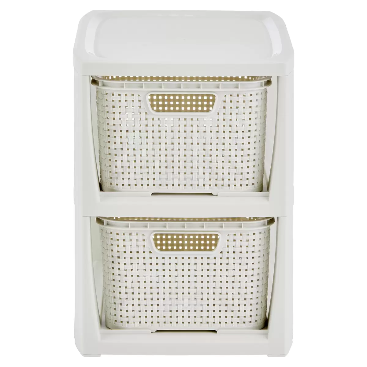 Schubladenbox Rattan Ondega anthrazit,weiss