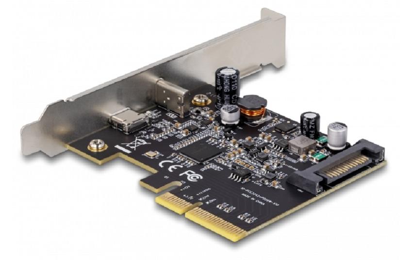 PCI-Express-Karte 90074 2x USB Typ-C1x USB-C PD, 1x USB-C 3.2 Gen. 2 x 2 20 Gbps