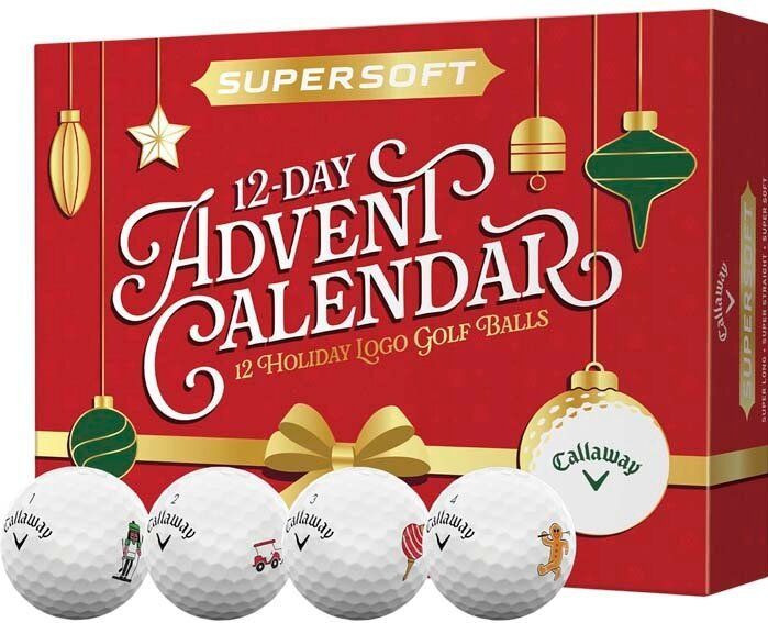 Callaway Supersoft - Adventskalender - Golfballen - 12 stuks - Feestelijk Design