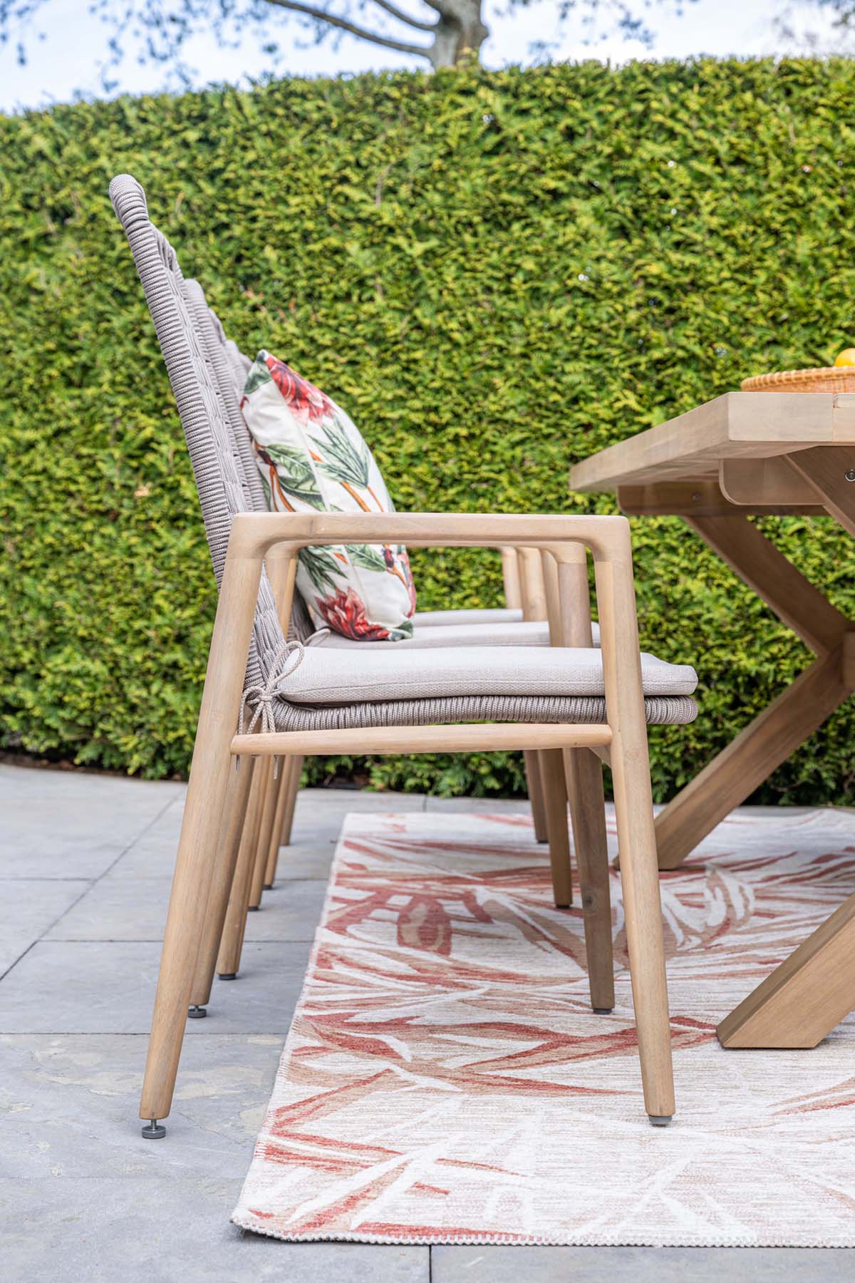 Garden Impressions Skala Acacia Rope tuinstoel - Set van 4