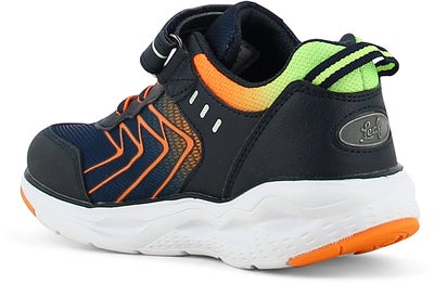 Leaf Varberg Blinkende Sneakers, Navy/Lime