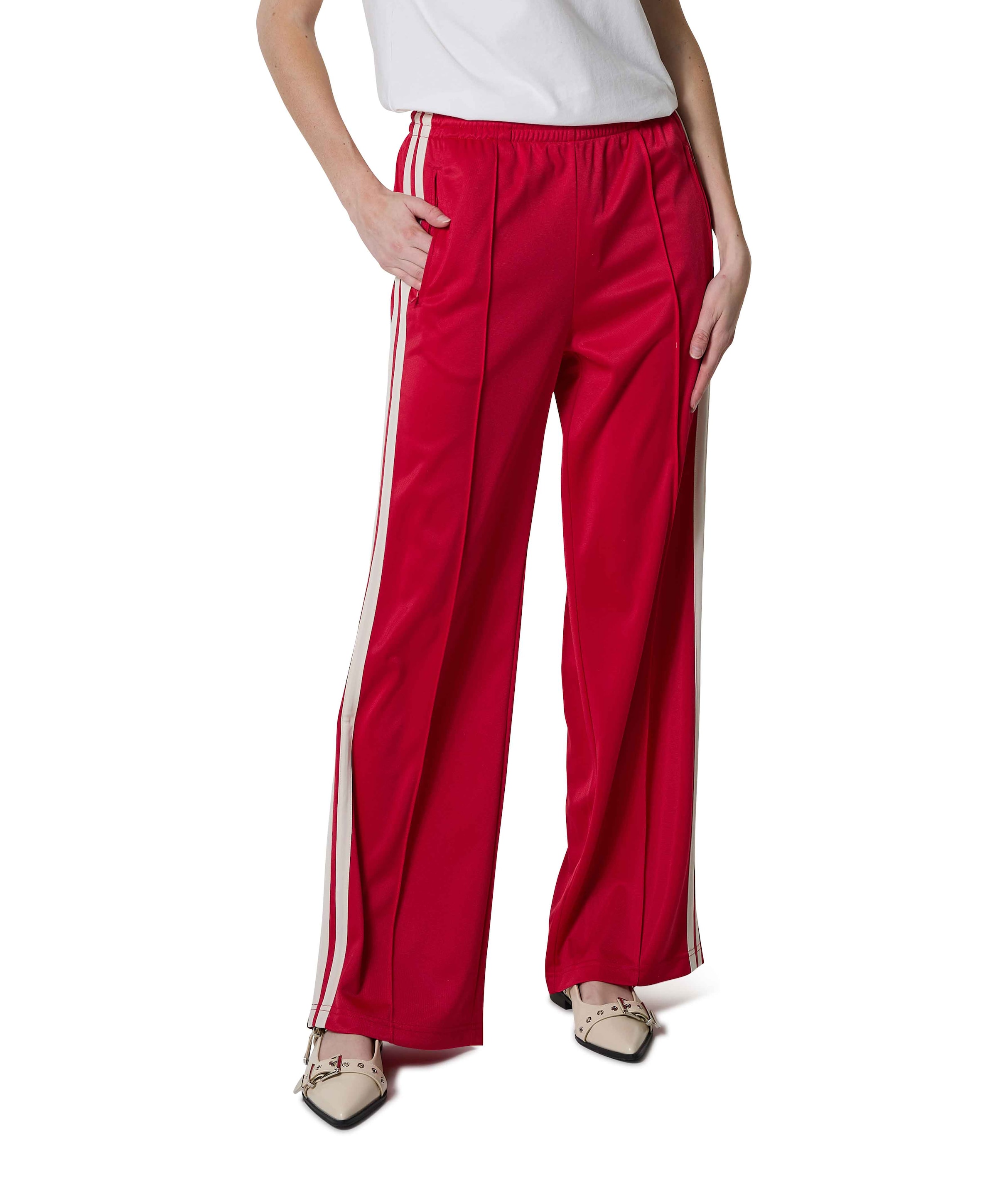Geisha Track dames broek rood