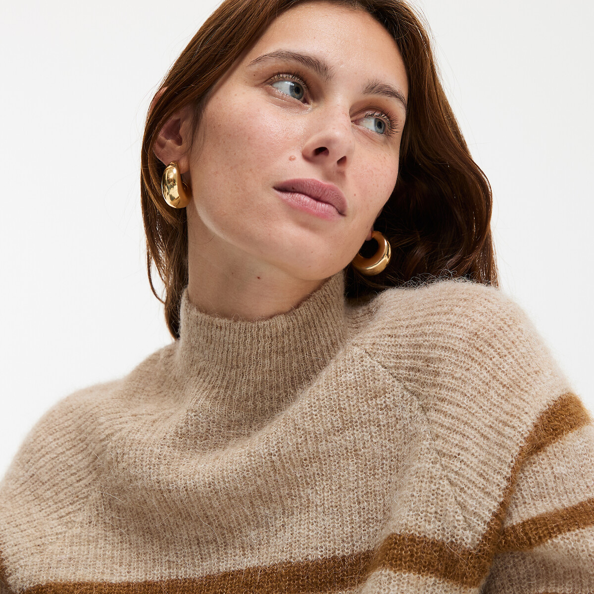 COLEÇÕES LA REDOUTE<br>Gestreepte trui em alpaca mista Signature ARISTIDE