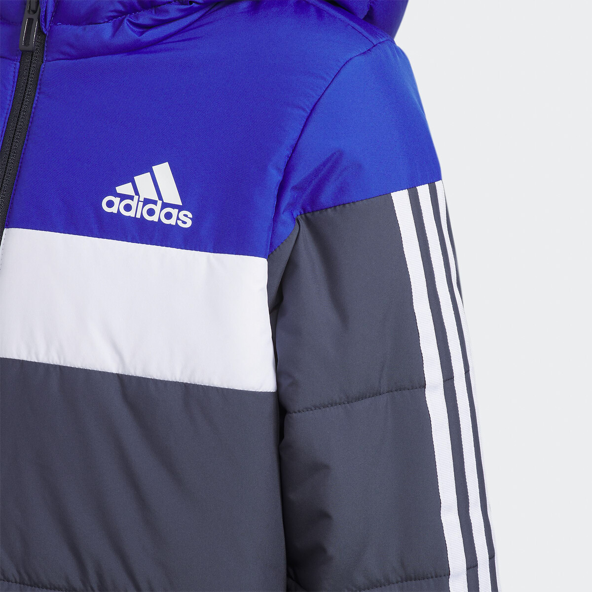 ADIDAS SPORTSWEAR<br>Jaqueta de plumas com zíper e capuz