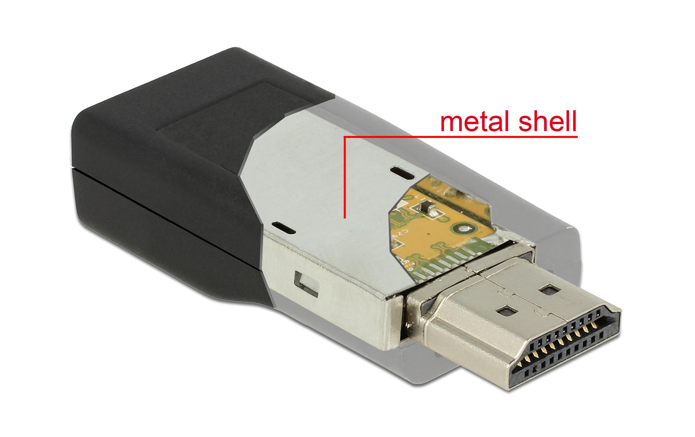 Adapter HDMI - VGA SchwarzAdapter HDMI zu VGA