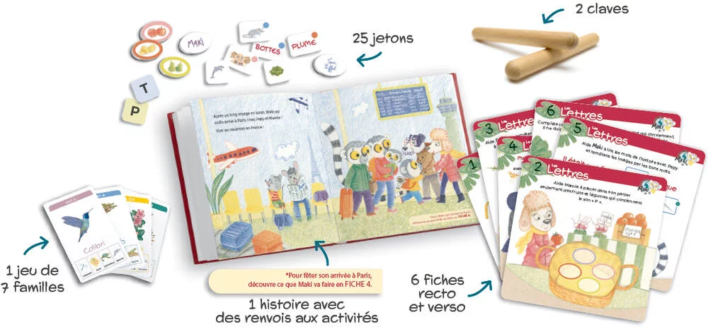 LIS ET JOUE AVEC MAKI - LES LETTRES