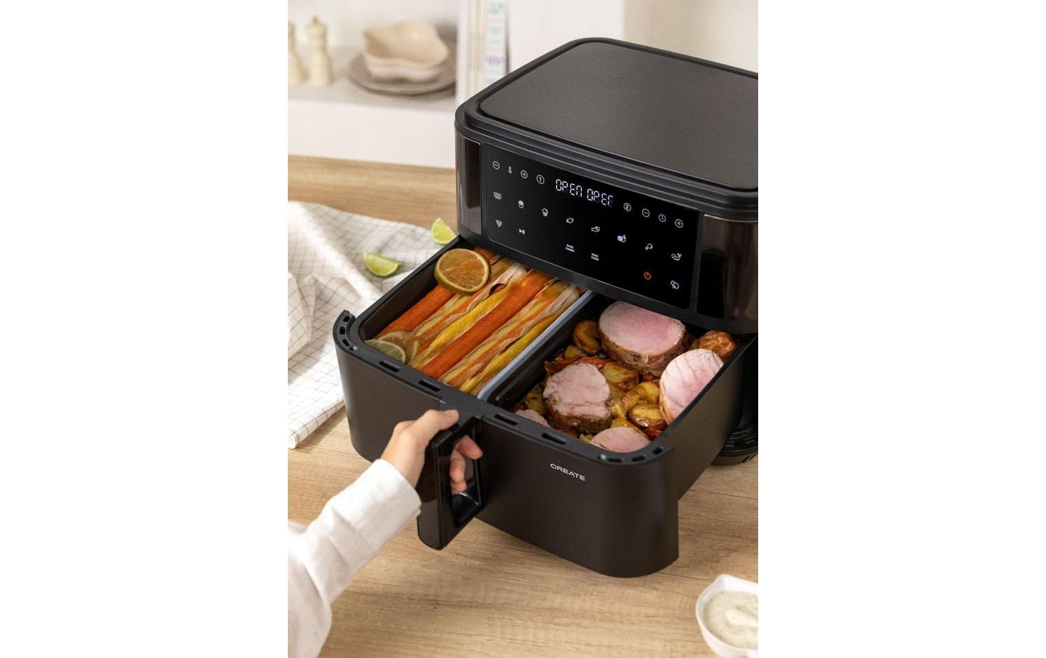 Heissluftfritteuse »Create Fryer Air Dual 10 l«