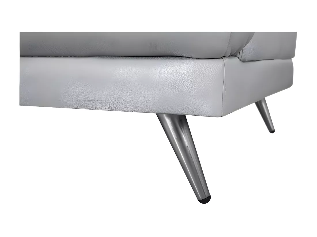 Fauteuil cuir Design LENA Gris