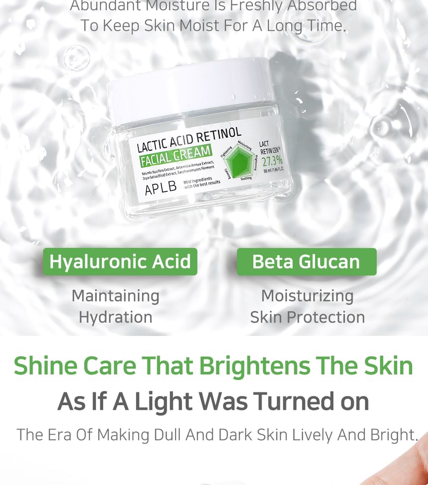 APLB - Melkzuur Retinol Gezichtscrème