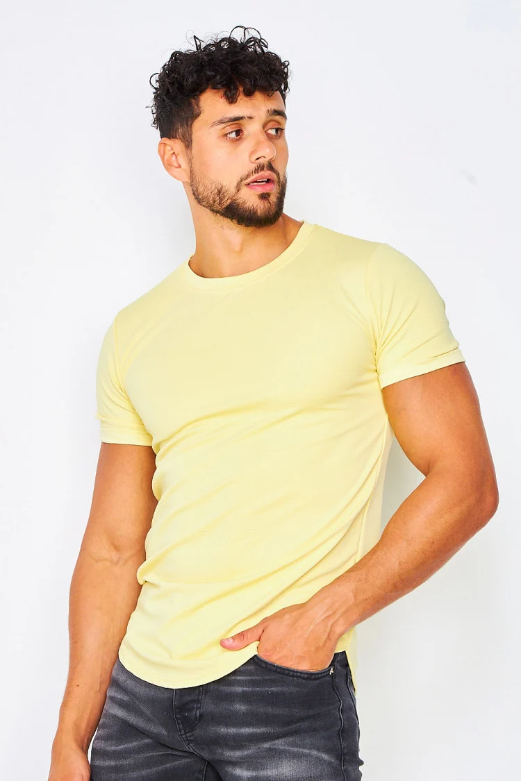 T-shirt jaune uni