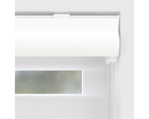 Soluna dubbel rolgordijn Ikaria D-R13 met cassette wit 60x175 cm