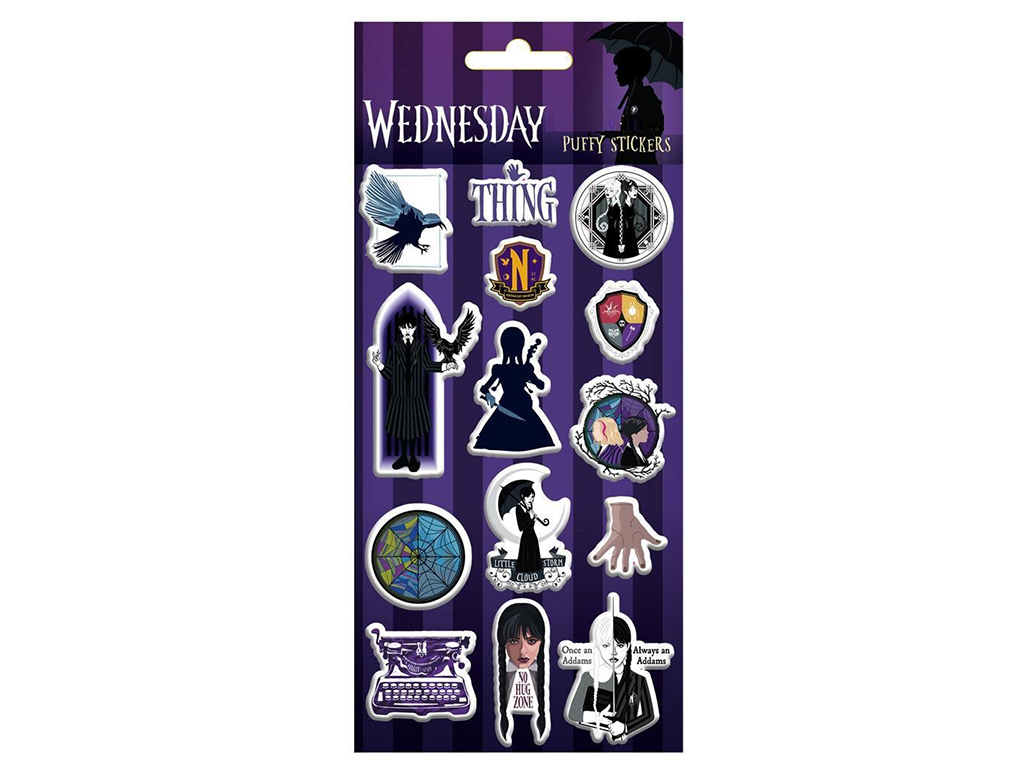 CONJUNTO DE STICKERS PUFFY DO ART WEDNESDAY