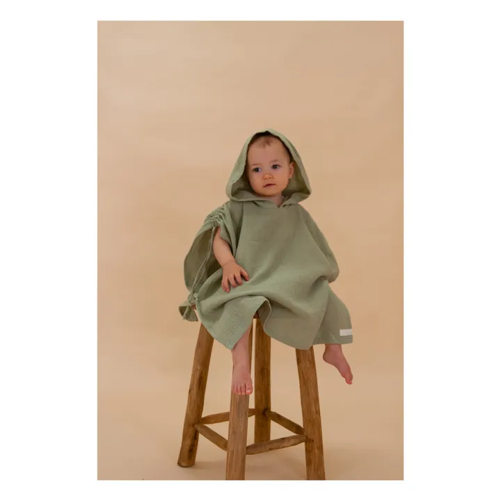 Ina Swim Poncho Gaze de Coton Lepos | Sauge