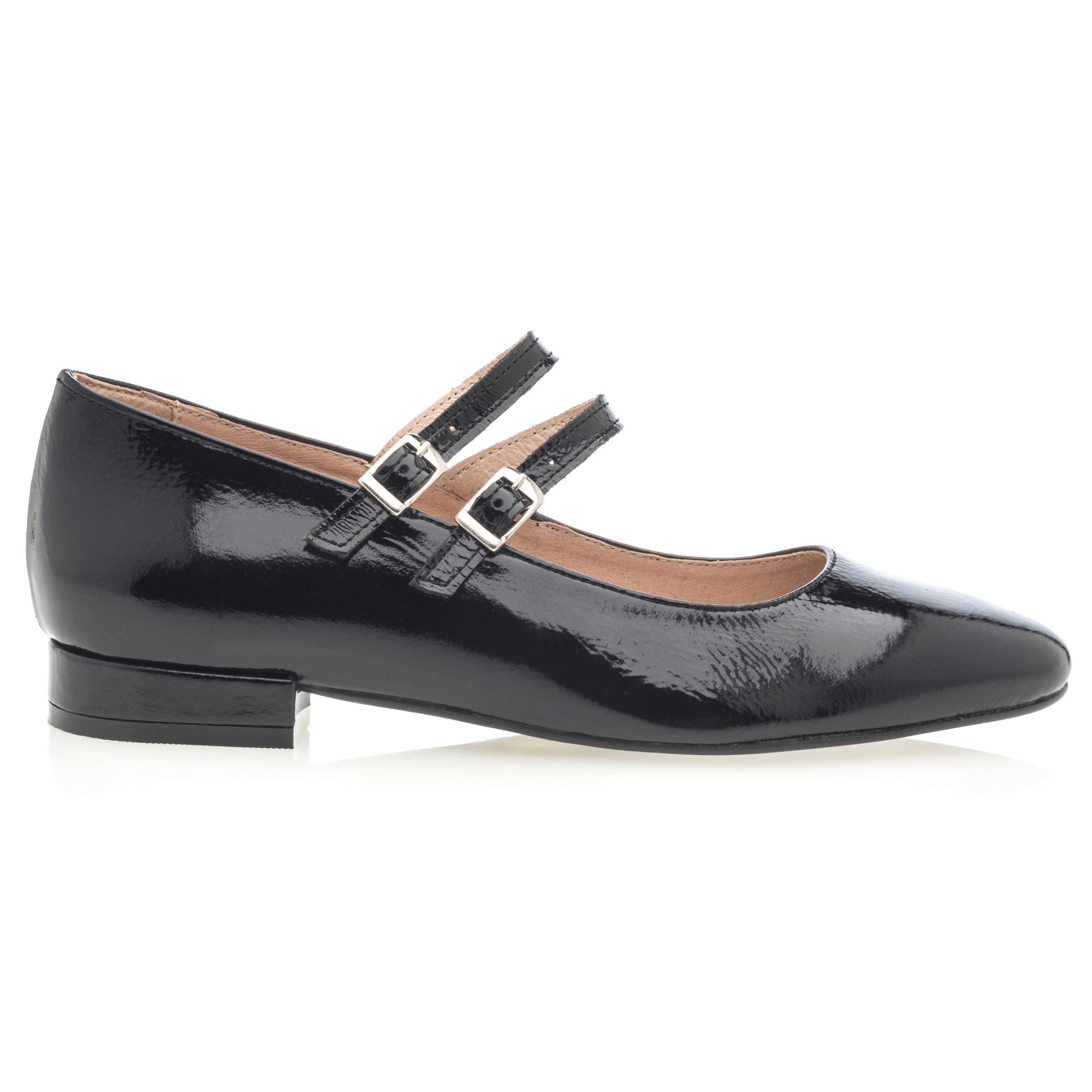 Babies Femme en cuir noir vernis
