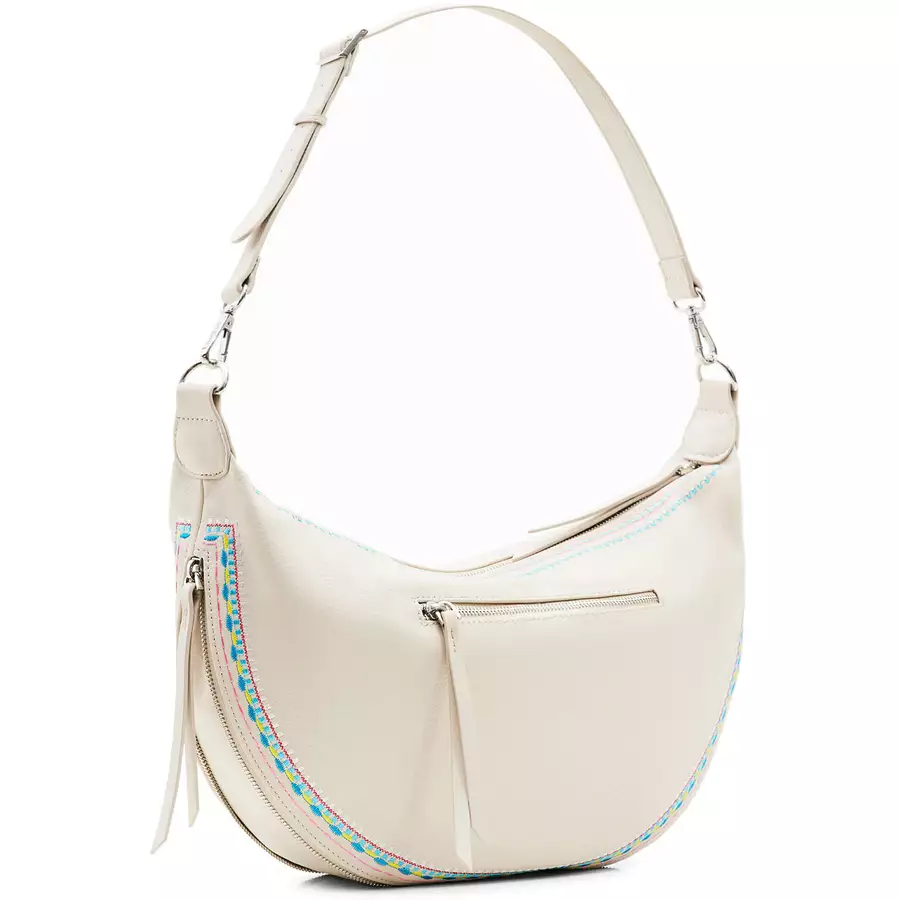 Desigual Raven Kuwait - Schultertasche 47 cm raw white