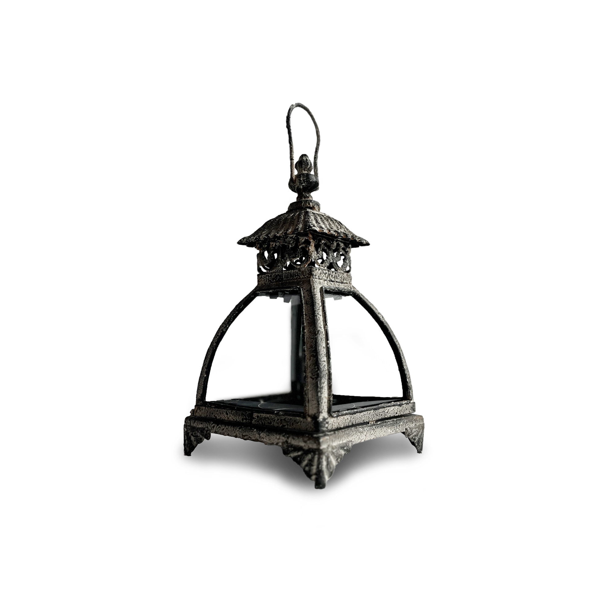 Laterne 'Céleste', aus Metall und Glas, H 29 cm, B 16 cm, L 16 cm von fischer's lagerhaus