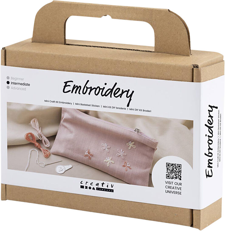Creativ Company Mini DIY Kit Broderi, Clutch