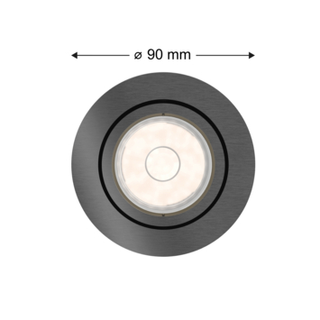 Philips inbouwspot Donegal 3XGU10 grijs