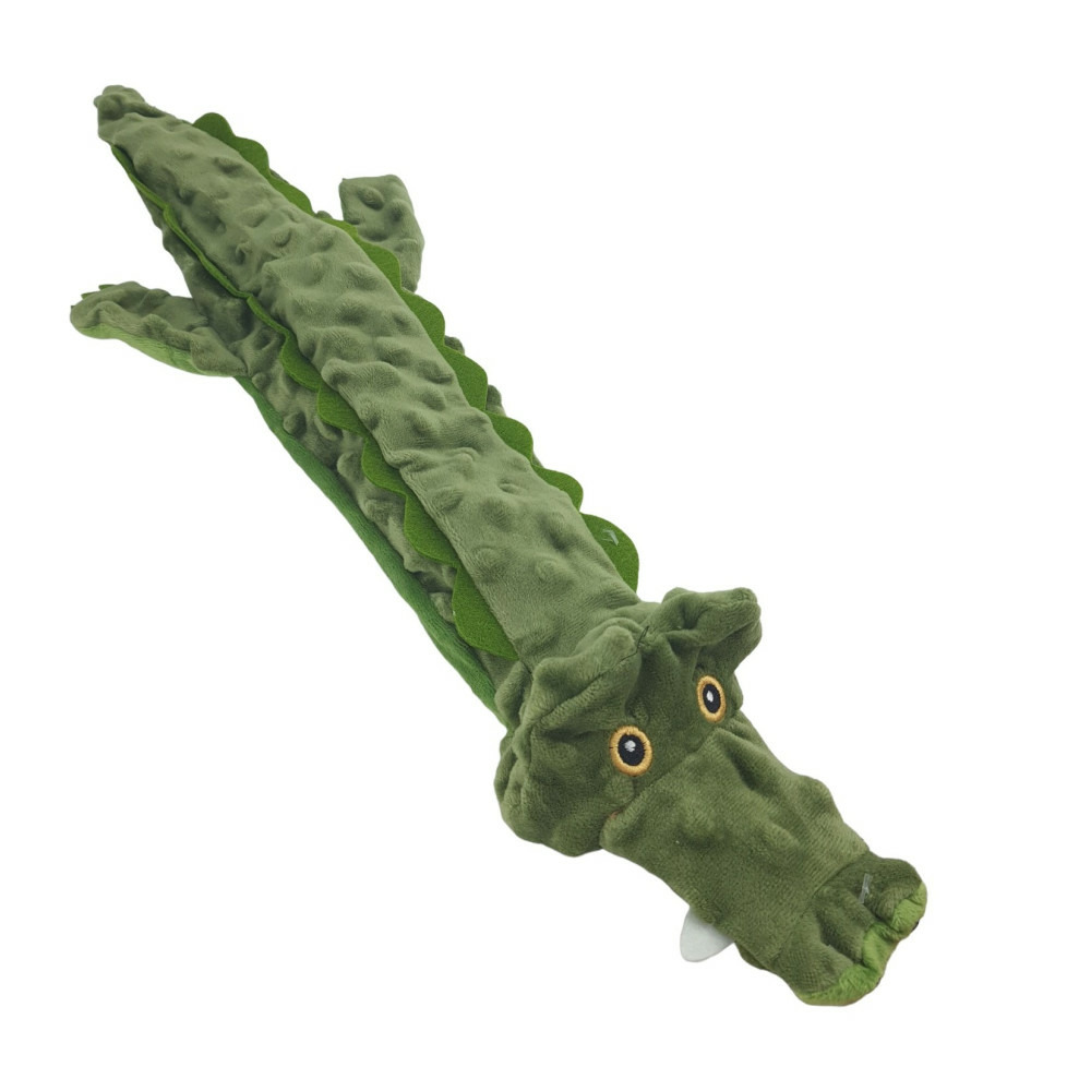 Jouet crocodile ruben vert 60 cm pour chien
