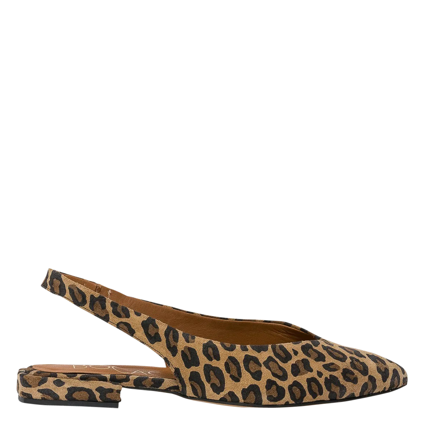 SWING - Ballerines slingback en cuir velours imprimé | Multicolore