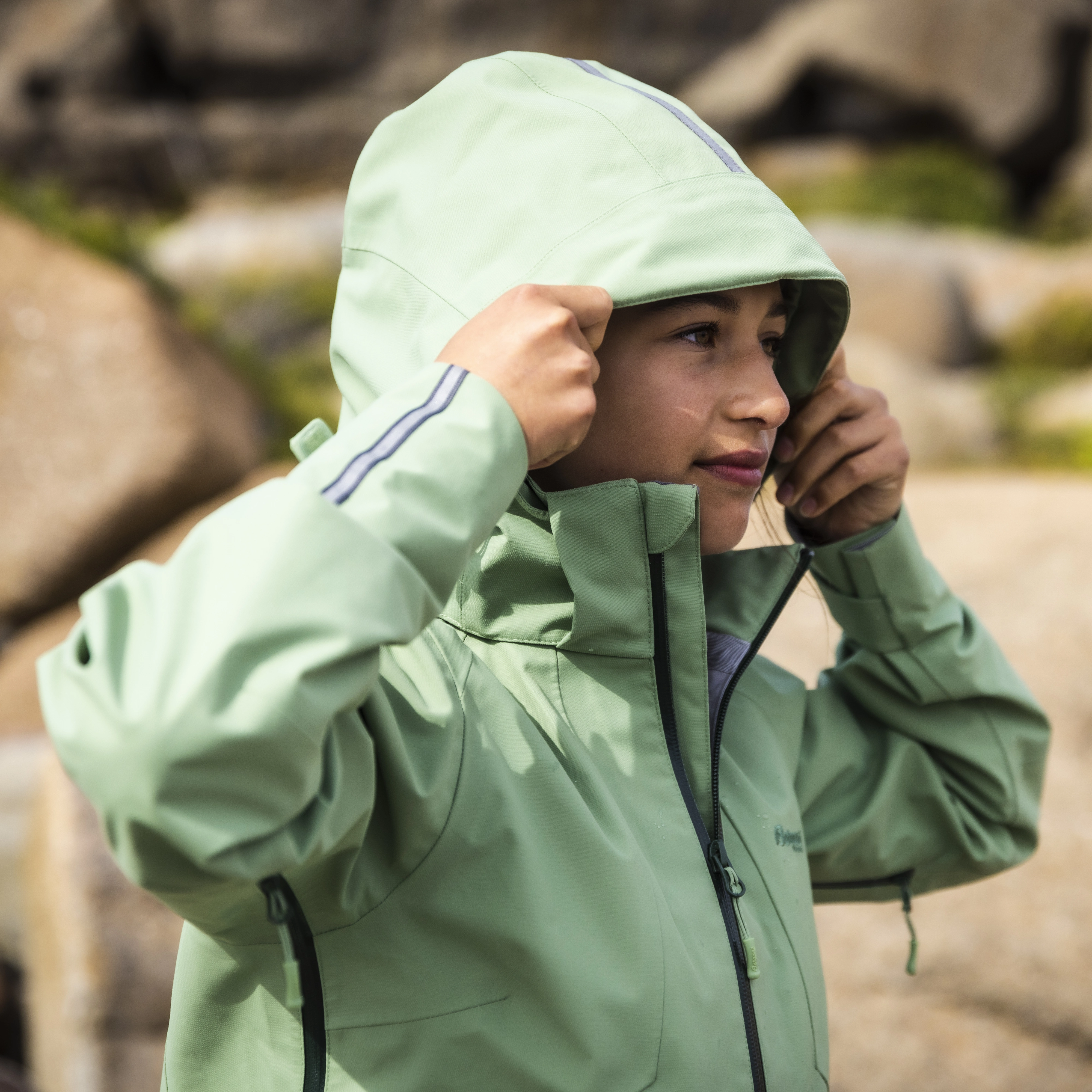 Sjoa 3L Youth Girl Jacket Jade Green