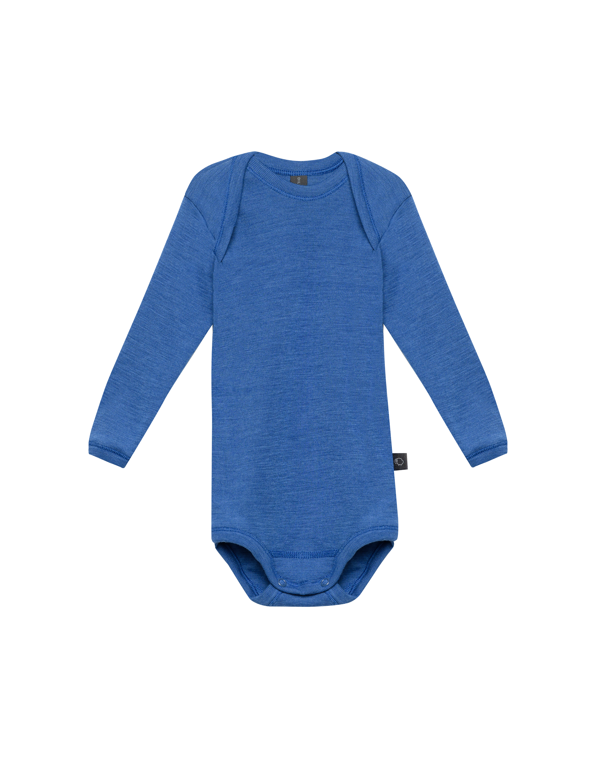Romper met lange mouw van merinowol voor baby's
