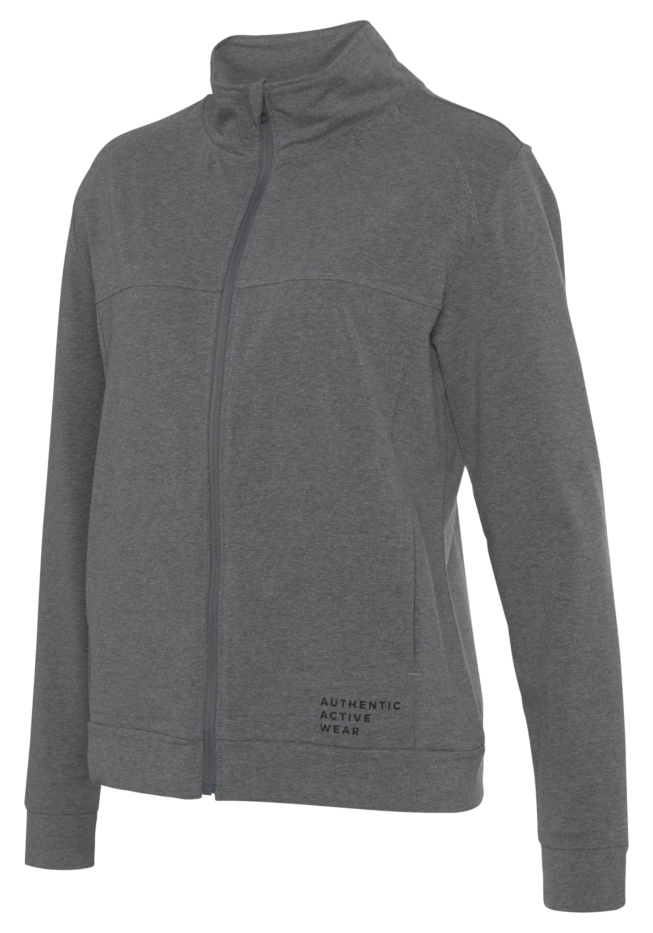 Vivance active Sweatjacke , Sportjacke mit seitlichen Taschen