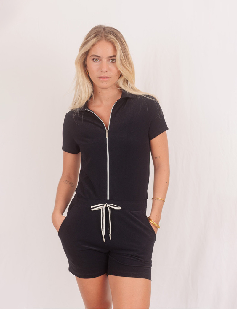 HBT COMBINAISON ÉPONGE FEMME CINDY SHORT NOIR