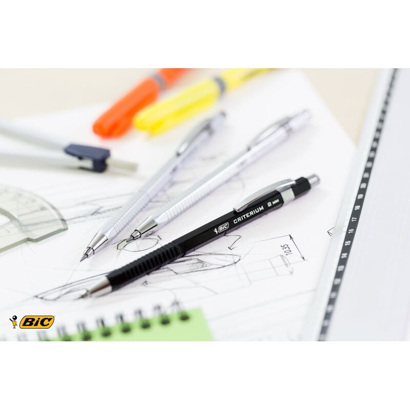 Portemine rechargeable Critérium Bic pointe 2 mm HB noir