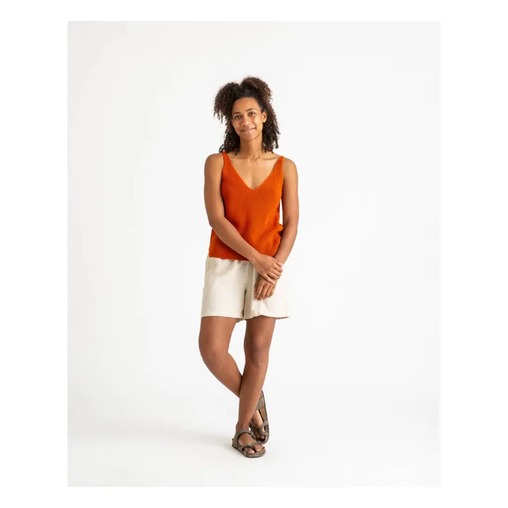 Matona Débardeur Maille Coton Bio | Rouille