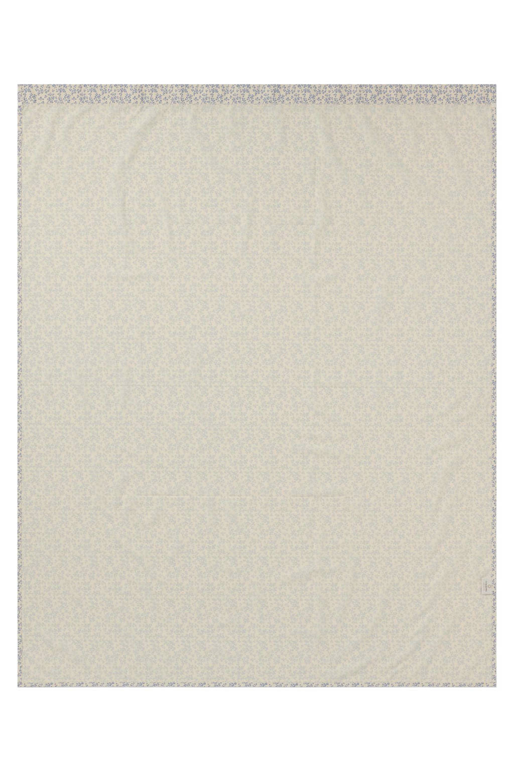 Botanical poplin ledikantlaken 110x140 cm Colony Blue