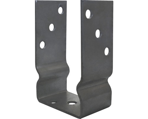 U-vormige paaldrager voor schroefmontage, 91 x 60 x 150 mm, roestvrij staal