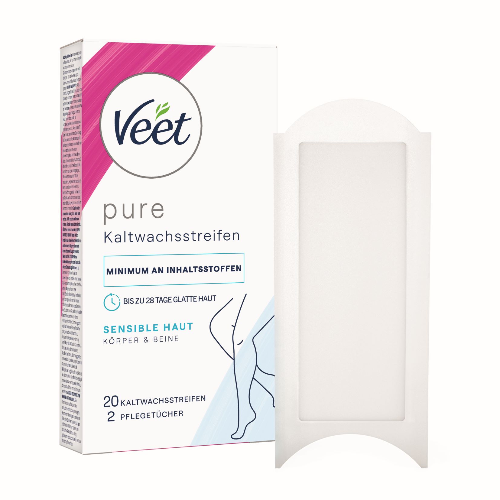 Veet Kaltwachsstreifen Beine & Körp Sensitive 2 Stk