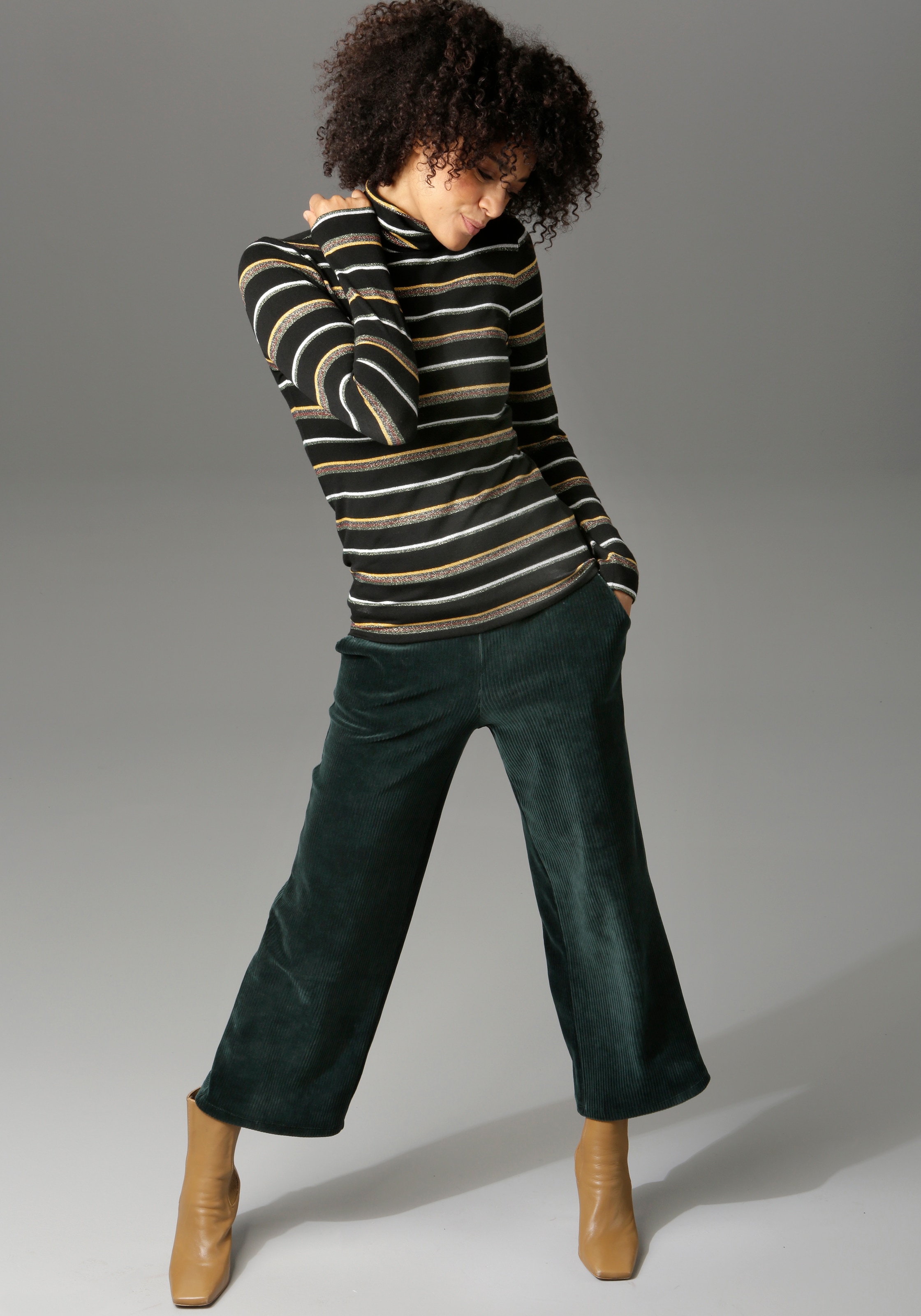 Aniston CASUAL Cordhose  in trendiger Culotte-Form