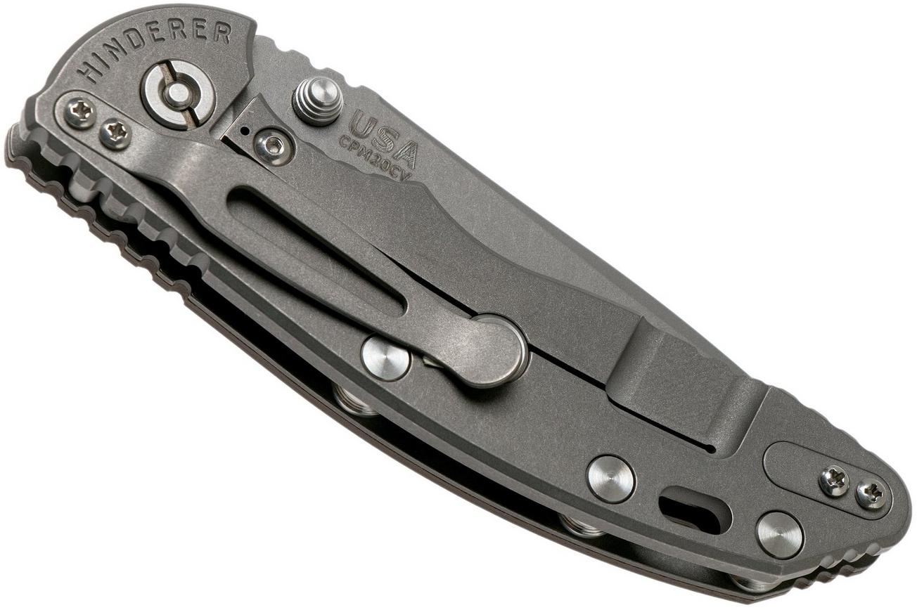 Rick Hinderer XM18 3,5” Non-Flipper Spearpoint Working Finish, Flat Dark Earth G10