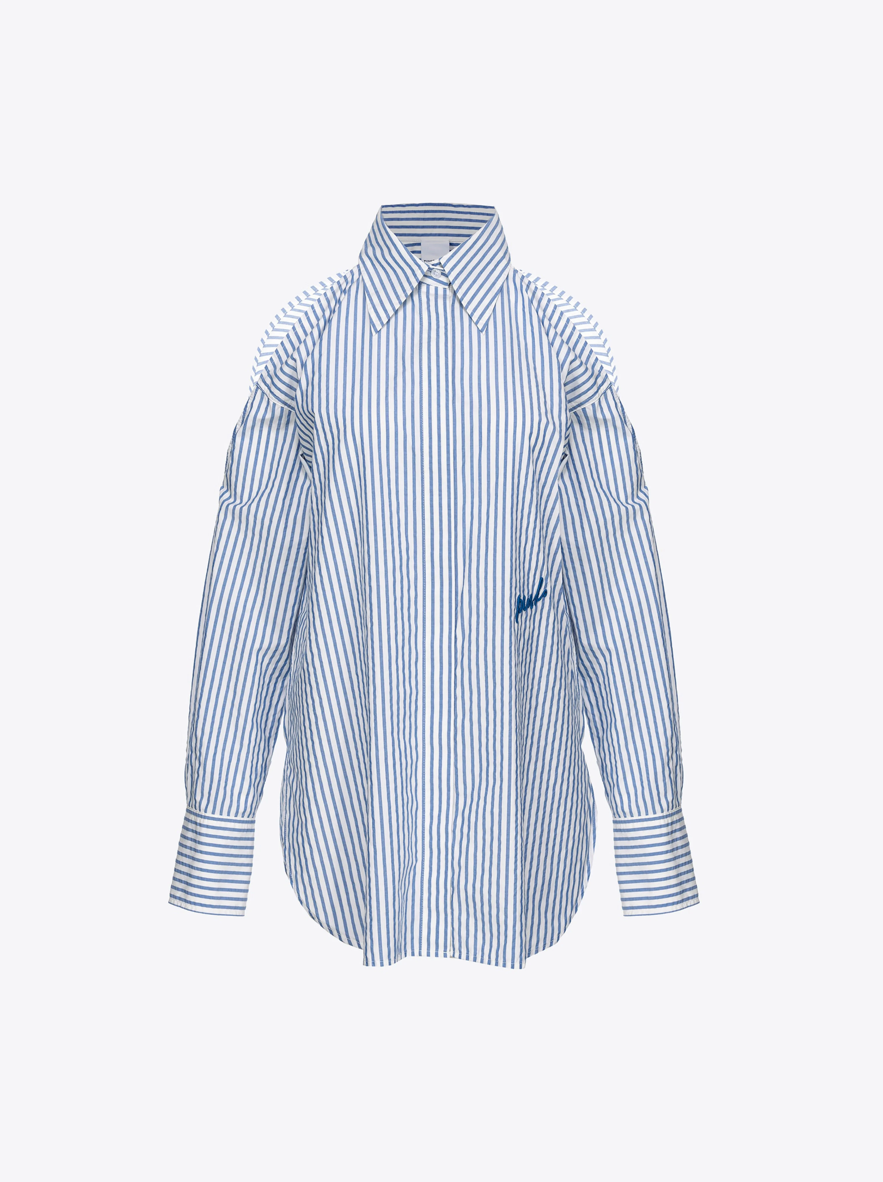 Chemise à rayures et épaules dénudées | Multicolore