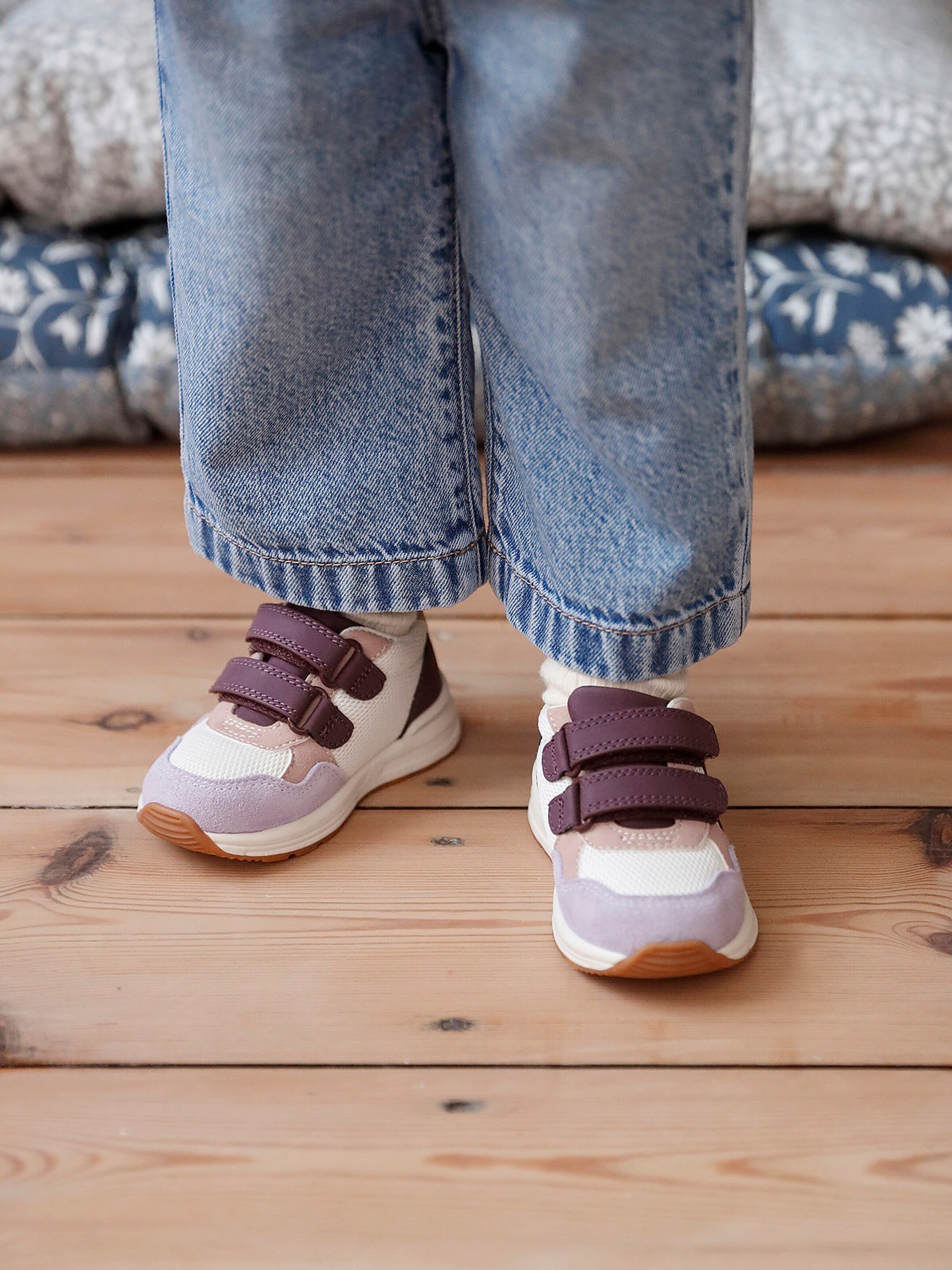 Vertbaudet Mädchen Sportschuhe mit Schnürung set violett
