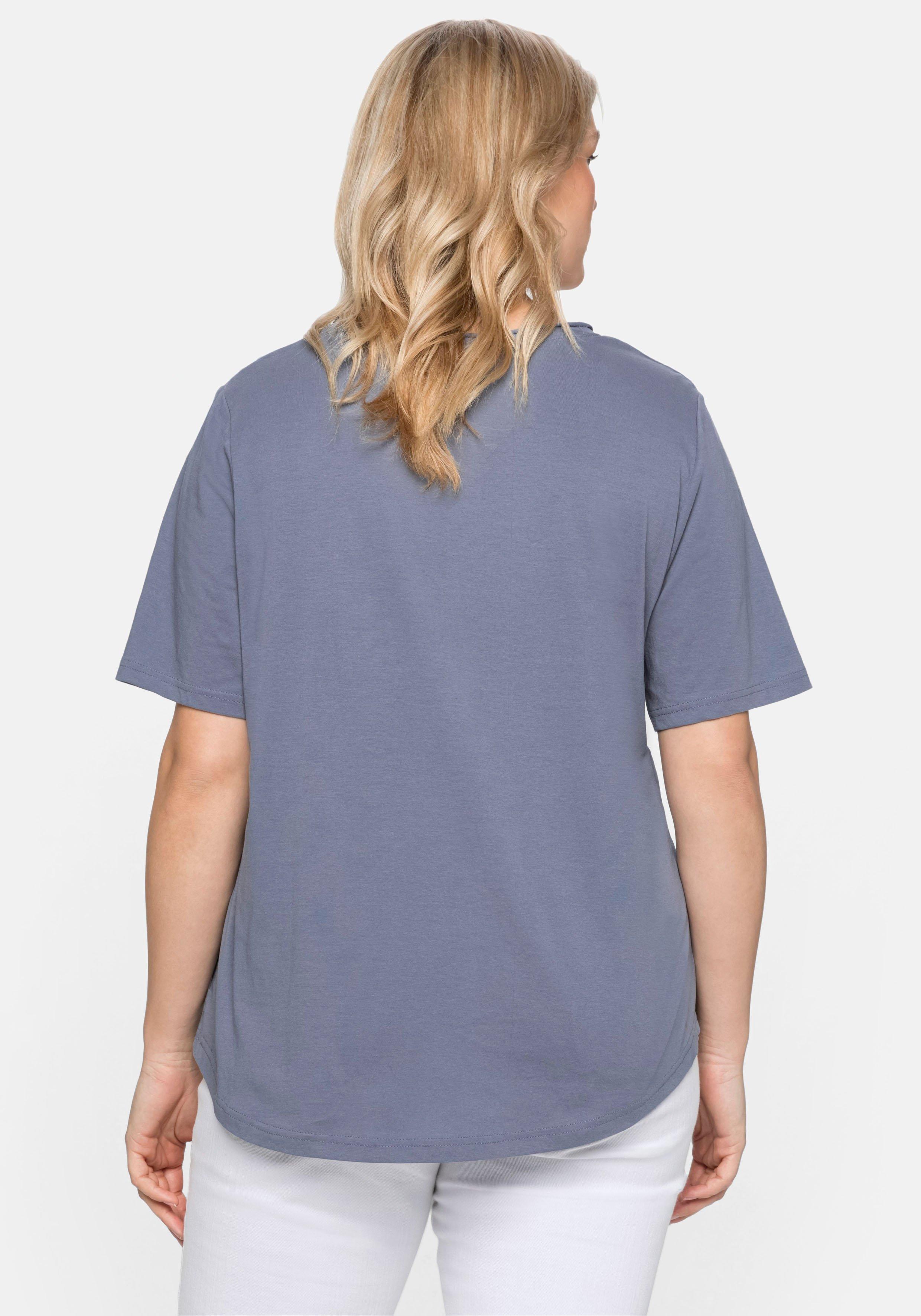 Shirt im Trachtenlook, mit Pailletten