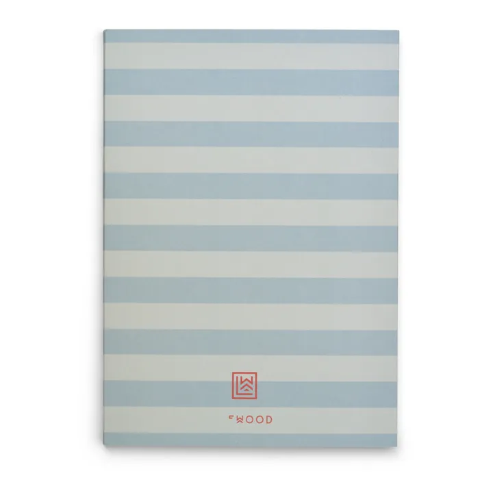 Liewood Carnet A4 Jae | Stripe Sea blue/Sandy