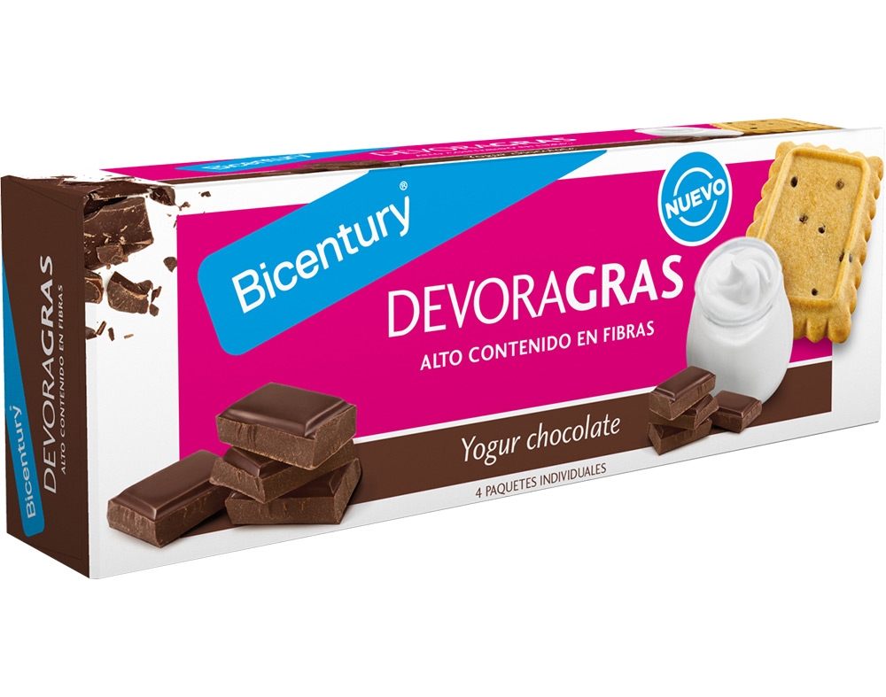 BOLAHCAS BICENTURY DEVORAGRAS IOGURTE CHOCOLATE 160G