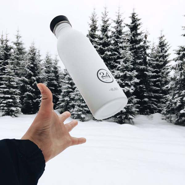 24Bottles  Urban flaske Stone Finish, Ice White -  500 ml.