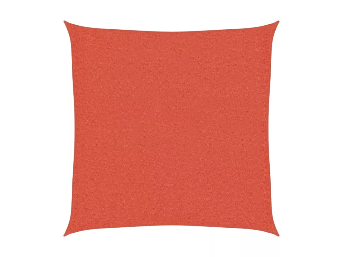 Voile d'ombrage 160 g/m² Terre cuite 3x3 m PEHD