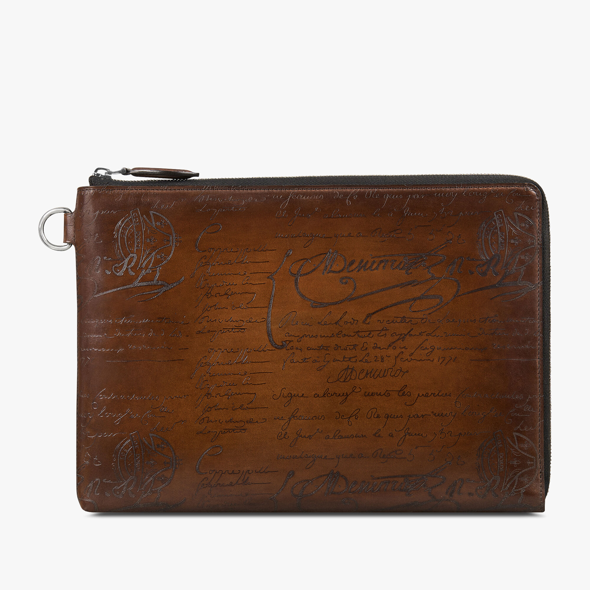 Pochette Nino Gm En Cuir Scritto