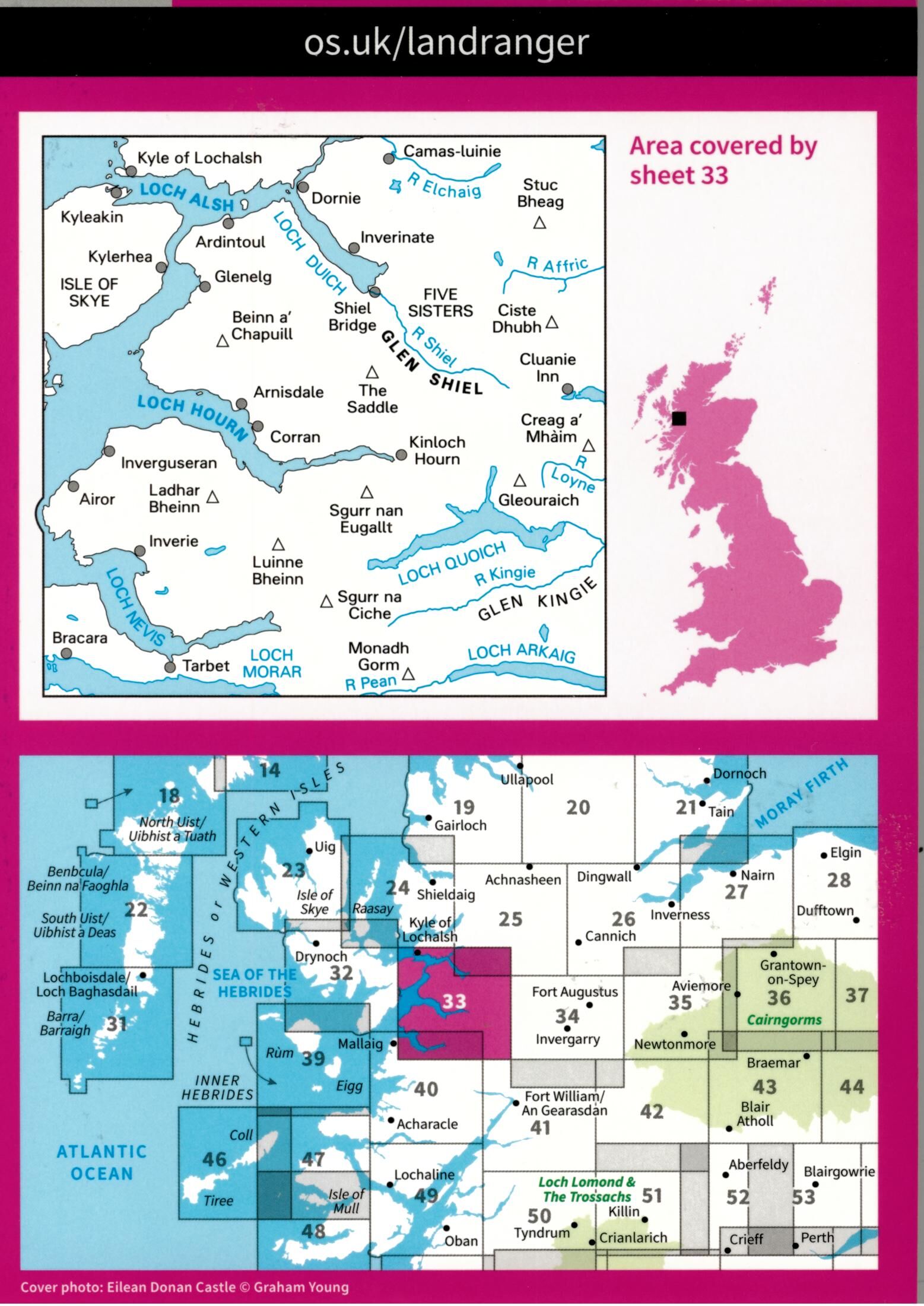 ORDNANCE SURVEY - 33 GB LOCH ALSH 1 50 000