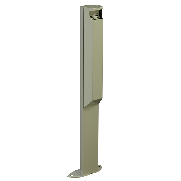 Cendrier sur pied Rossignol Kopa avec serrure 1 L gris ciment