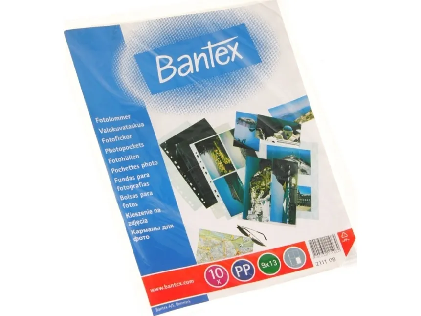 Fotolommer Bantex A4 9x13 cm PP til 8 fotos - (10 stk.)