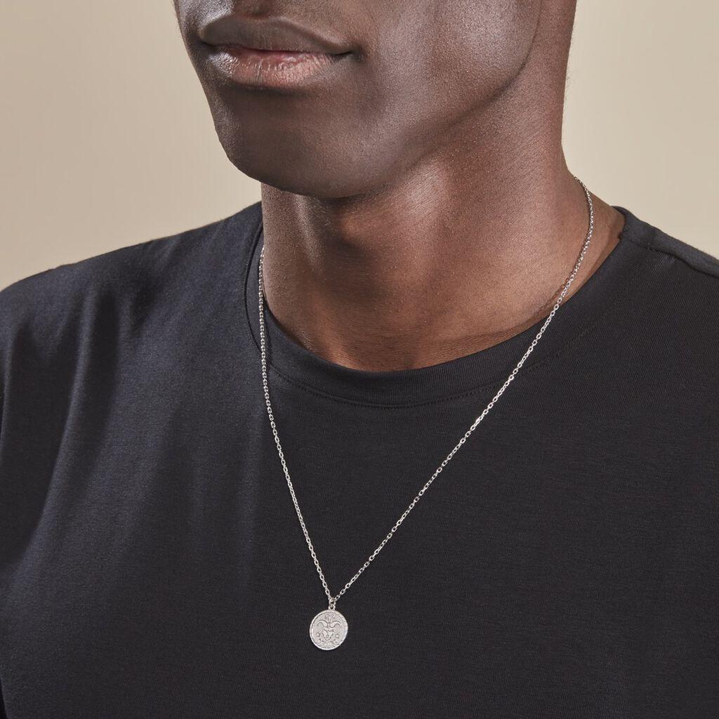 Collier Argent Blanc Hosni