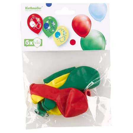 amscan Latexballons Ballons 6 Stück, 22,8 cm
